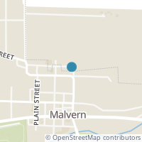 Map location of 109 W Wood St, Malvern OH 44644