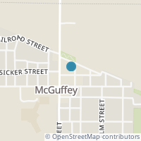 Map location of 105 Pamelia St, Mc Guffey OH 45859