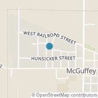 Map location of 206 North St, Mc Guffey OH 45859
