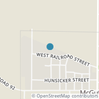 Map location of W Railroad St, Mc Guffey OH 45859