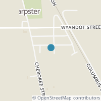 Map location of 7321 Shawnee St, Harpster OH 43323