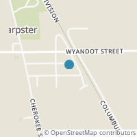 Map location of 7254 Shawnee St, Harpster OH 43323