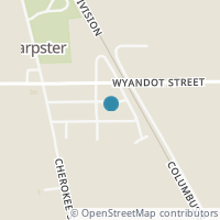 Map location of 7256 Shawnee St, Harpster OH 43323