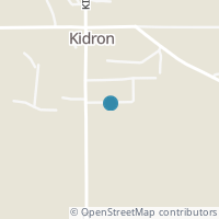 Map location of 5000 Kidron Rd, Apple Creek OH 44606