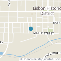 Map location of 219 221 W Maple St, Lisbon OH 44432