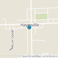 Map location of 14 N Mechanic St, Hayesville OH 44838