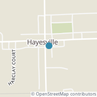 Map location of 11 S Mechanic St, Hayesville OH 44838