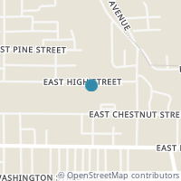 Map location of 334 E High St, Lisbon OH 44432