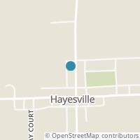 Map location of N Mechanic St, Hayesville OH 44838