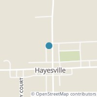 Map location of 36 N Mechanic St, Hayesville OH 44838