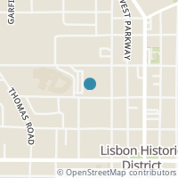 Map location of 233 W High St, Lisbon OH 44432