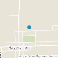 Map location of 26 High St, Hayesville OH 44838