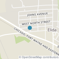 Map location of 208 W Main St, Elida OH 45807