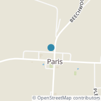 Map location of 1827 Paris Ave NE, Paris OH 44669