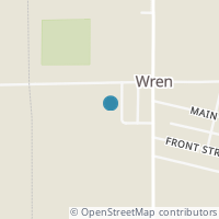 Map location of 106 State St, Wren OH 45899