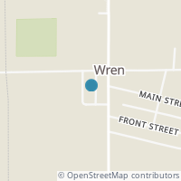 Map location of 105 State St, Wren OH 45899
