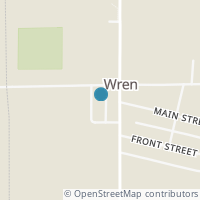 Map location of 105 State St, Wren OH 45899