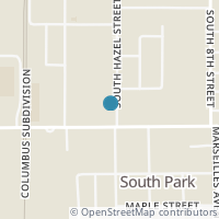 Map location of 498 S Hazel St, Upper Sandusky OH 43351