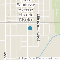 Map location of 321 S Sandusky Ave, Upper Sandusky OH 43351