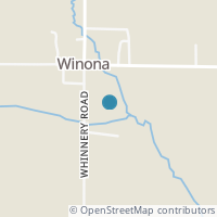Map location of 5058 Whinnery Rd, Winona OH 44493
