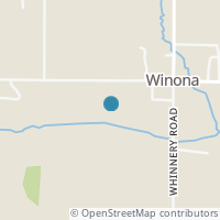 Map location of Winona Rd, Winona OH 44493