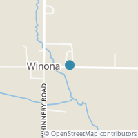 Map location of Winona Rd, Salem OH 44460
