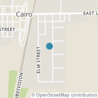 Map location of 238 First St, Cairo OH 45820