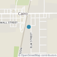 Map location of 145 Elm St, Cairo OH 45820