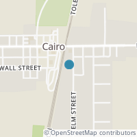 Map location of 127 Elm St, Cairo OH 45820