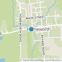 Map location of 23079 South St, Homeworth OH 44634