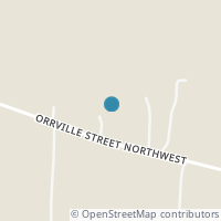 Map location of 12739 Orrville St NW, North Lawrence OH 44666