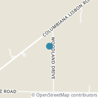 Map location of 1817 Woodland Dr, Columbiana OH 44408