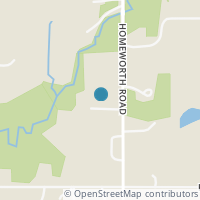 Map location of Homeworth Rd, Alliance OH 44601