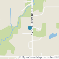 Map location of 1825 Homeworth Rd, Alliance OH 44601