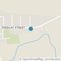 Map location of 405 E Findlay St, Vaughnsville OH 45893