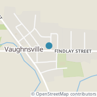 Map location of 212 Findlay St, Vaughnsville OH 45893
