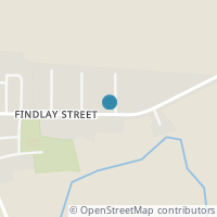Map location of 384 E Findlay St, Vaughnsville OH 45893