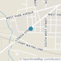 Map location of 104 S Cross St, Columbiana OH 44408