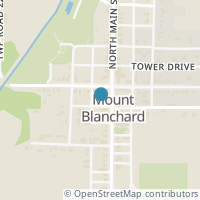 Map location of 105 S Main St, Mount Blanchard OH 45867