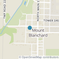 Map location of 105 W Clay St, Mount Blanchard OH 45867