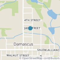 Map location of 14850 French St, Damascus OH 44619
