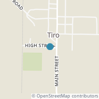 Map location of 104 High St, Tiro OH 44887