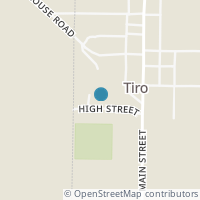 Map location of 115 High St, Tiro OH 44887