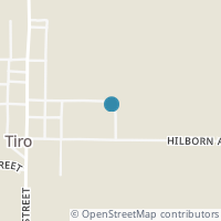 Map location of 212 Water St, Tiro OH 44887