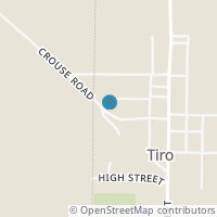 Map location of 100 Main Ave, Tiro OH 44887