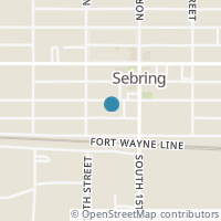 Map location of 155 W Oregon Ave, Sebring OH 44672