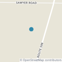 Map location of 6122 Sr 598, Tiro OH 44887