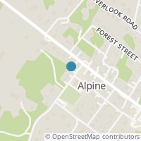Map location of 115 Church St, Alpine NJ 7620