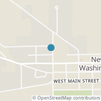 Map location of 129 N Poplar St, New Washington OH 44854