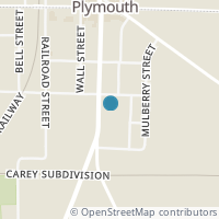 Map location of 109 Plymouth St, Plymouth OH 44865